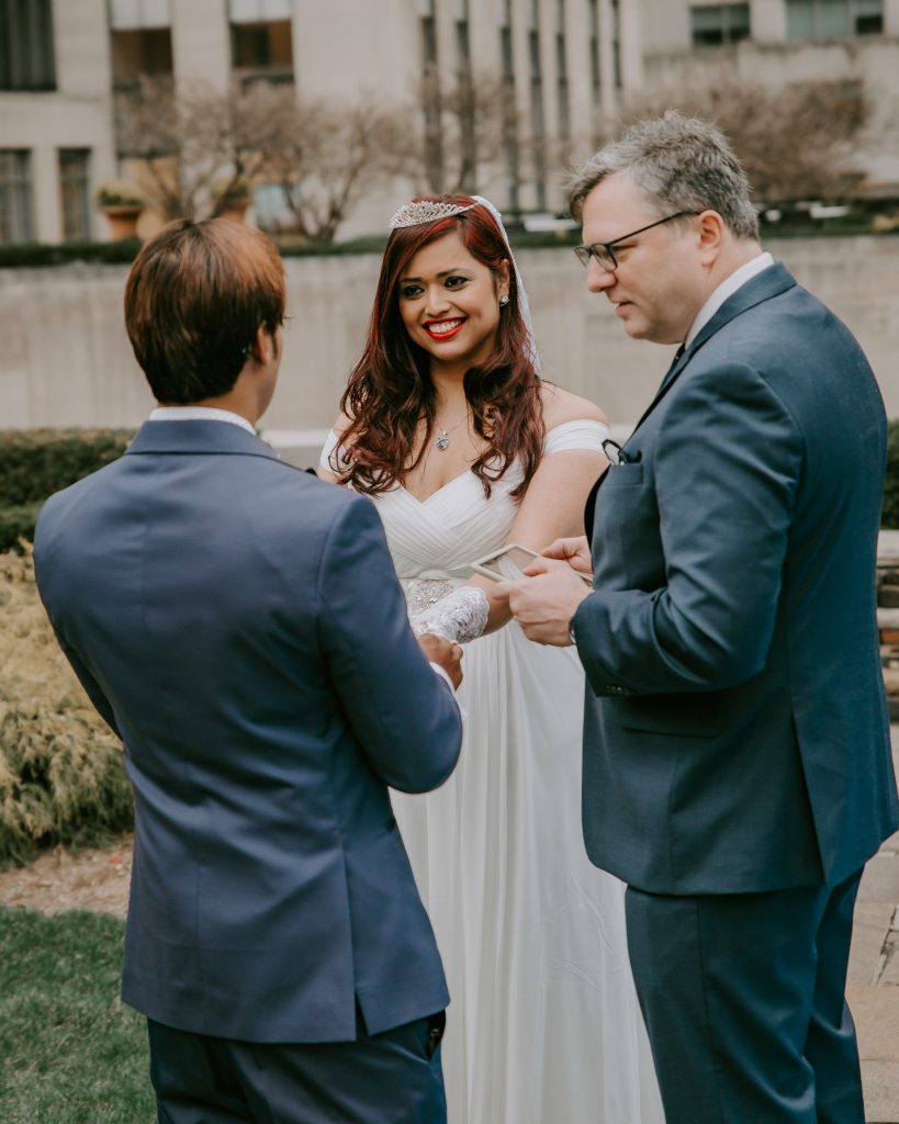 ceremony at 620 loft garden