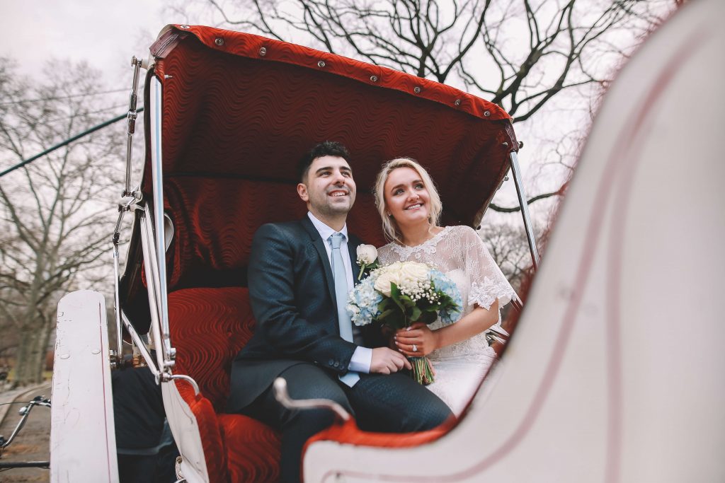 Wedding Photographer 15 Carriage ride Central park