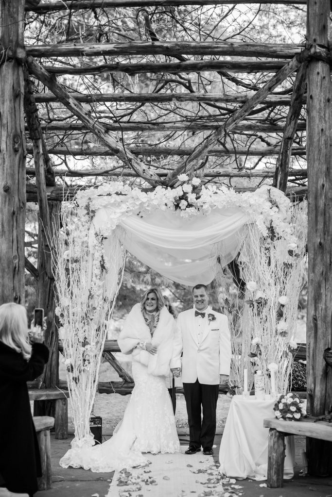 Wedding Photographer 28 Winter wedding at Cop Cot Geriatric bride and Chuppah