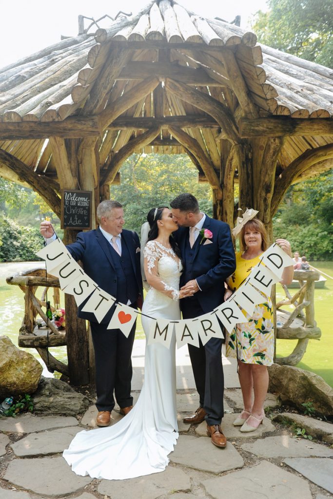 wagner cove central park wedding just married sign